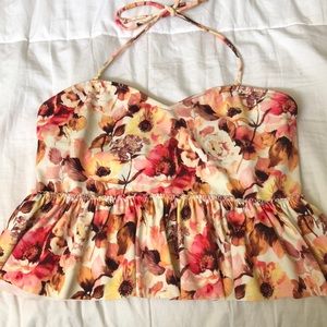 Kortni Jeane Peplum top! EUC!